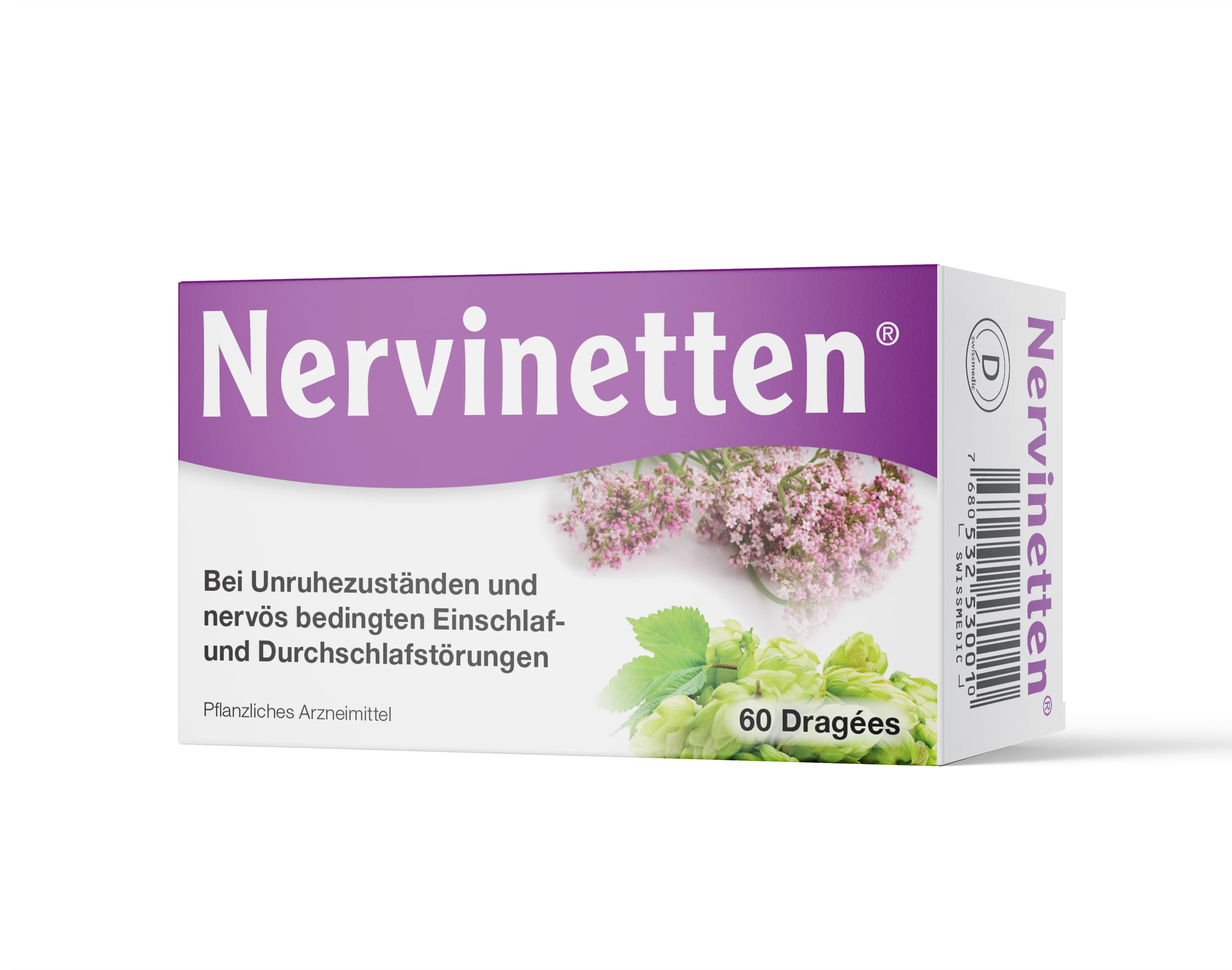 Nervinetten® German pack, front view, on a plain background